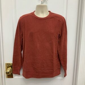 Banana Republic Brick Red Waffle Knit Top